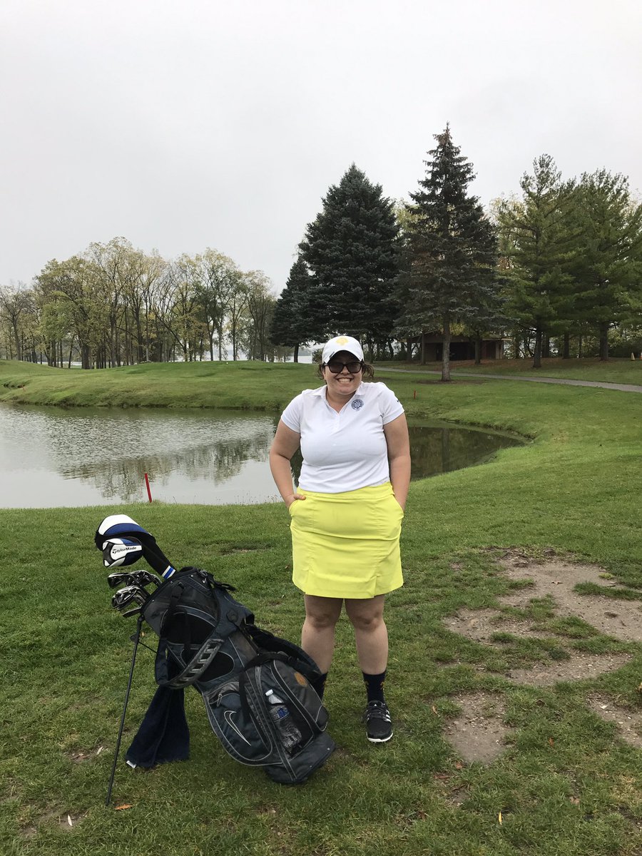US_ASHsports's tweet photo. Claire is teeing off in a sudden death play off the qualify individually for the state championship Good luck!!! #ASHgolf @US_ASHsports https://t.co/CoE4OBSEDm