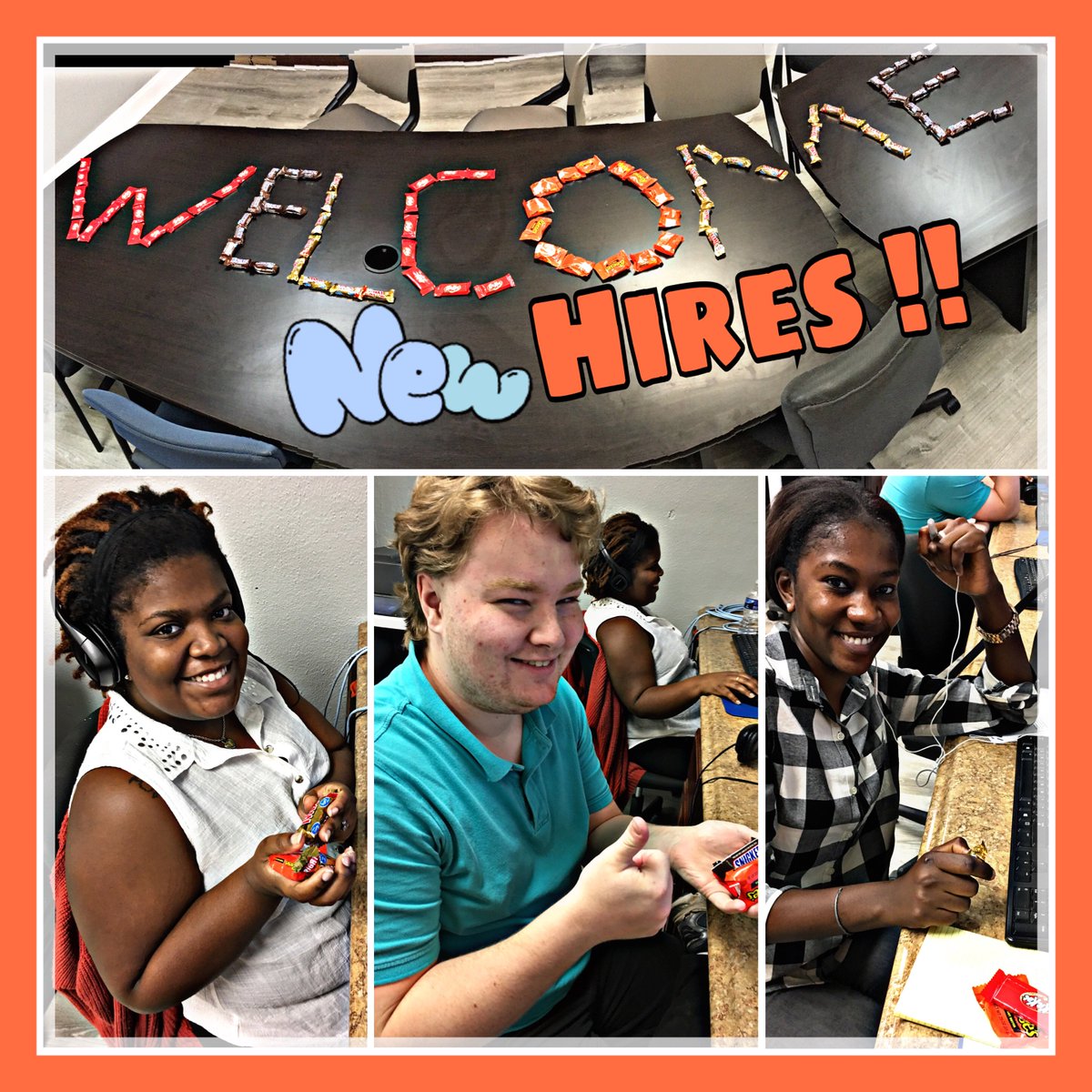Welcome 3608 New Hires!!! Train &amp; Treats!! 
It's nothing like chocolate to keep you focused! <a href="/jesikatoney/">Jessica Toney Pugesek</a> <a href="/beonkagordon/">Beonka Gordon</a> @JoeBechtelTHD