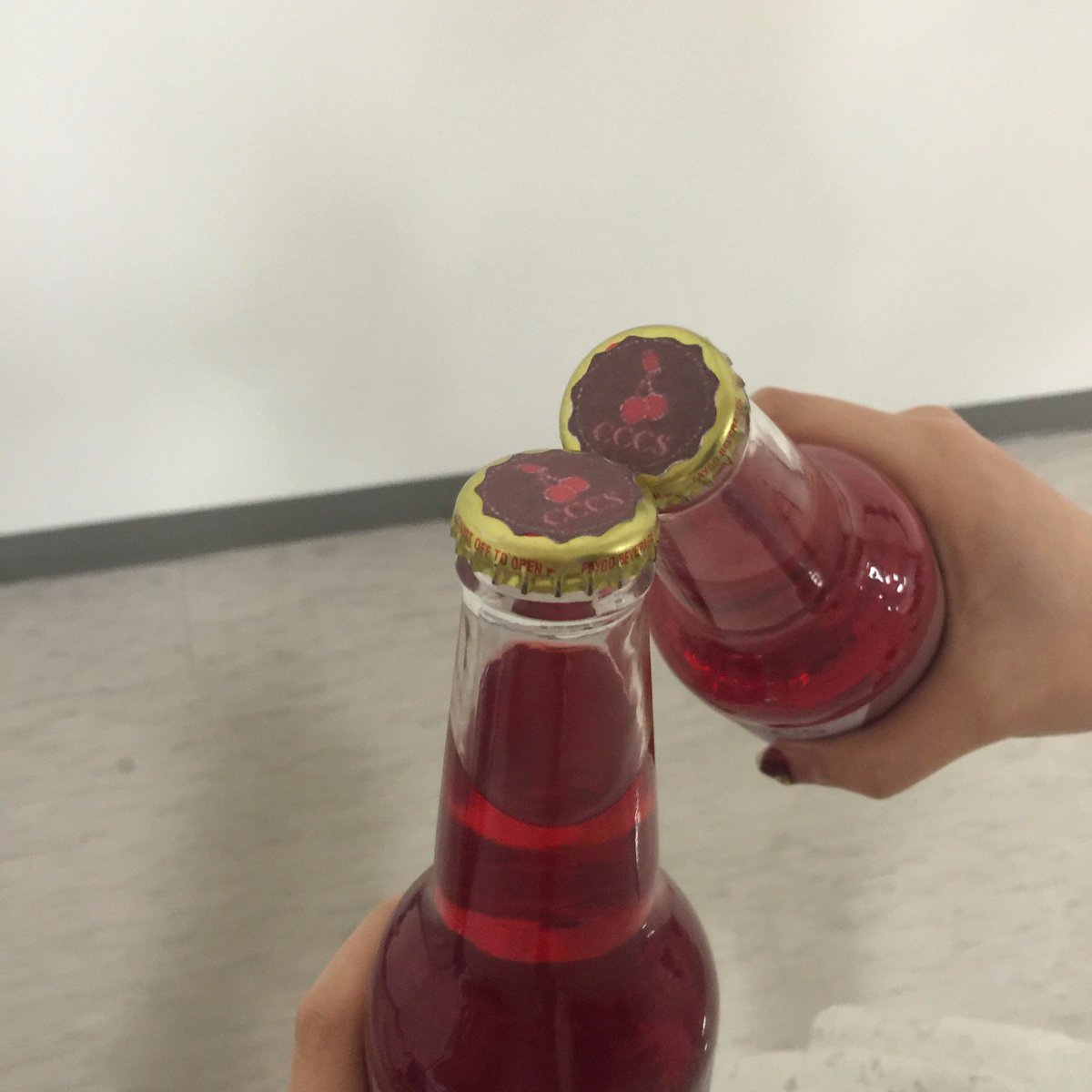 cccs_drinks's tweet image. Our drinks are sealed with our logo, ready for you to enjoy! #yummy #perfection