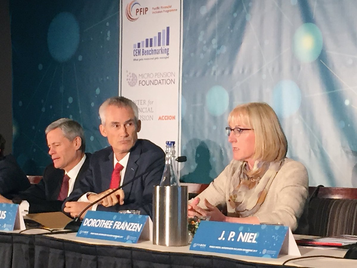 pinBoxSolutions's tweet photo. At our panel @DorotheeFranzen discusses the critical success factors for pension governance models #Pensions4all #FinancialInclusion https://t.co/XKxoeoNk8J