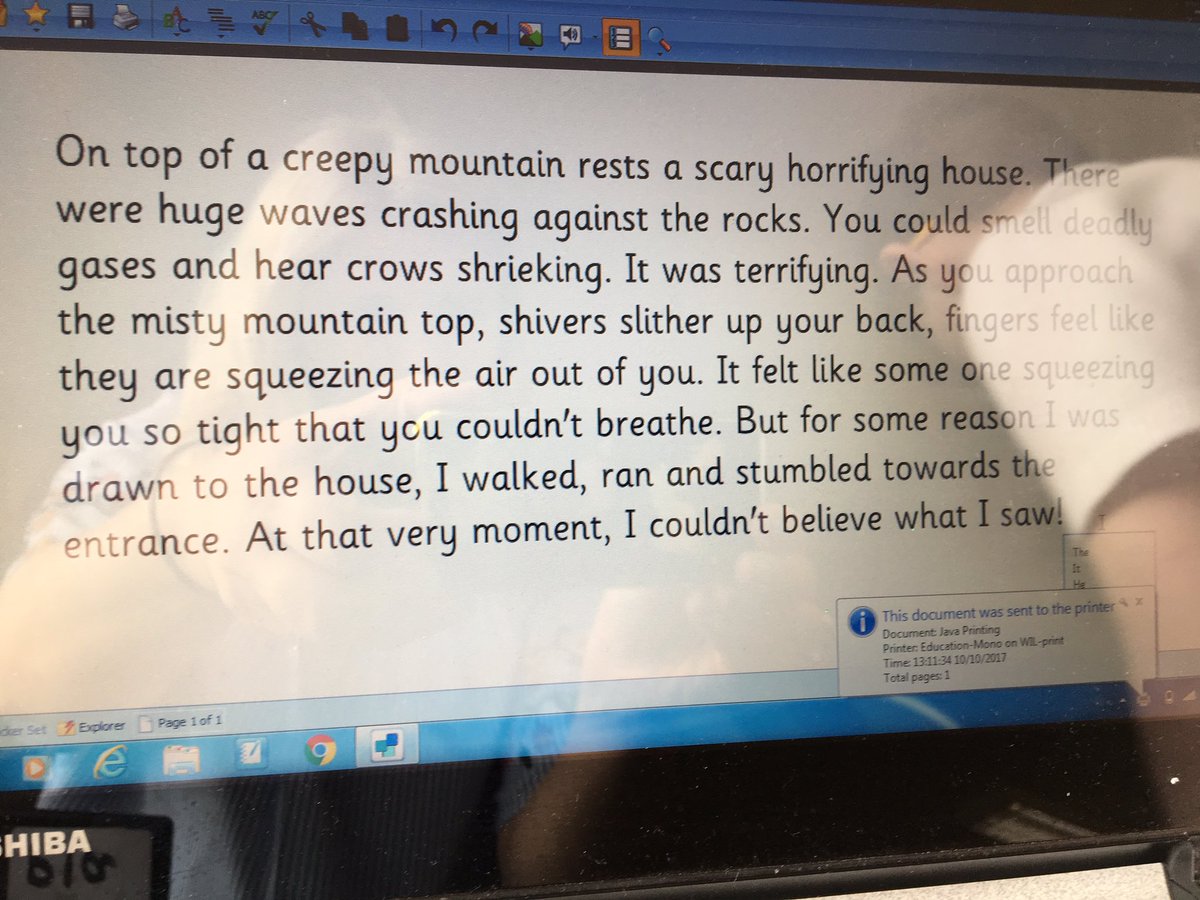 MrsKRGray's tweet photo. 3weeks ago this author told me they were 'rubbish at writing, rubbish at spelling&have no ideas'. I BEG TO DIFFER #clicker6 #literacy #ican https://t.co/nbdjrxM6WV