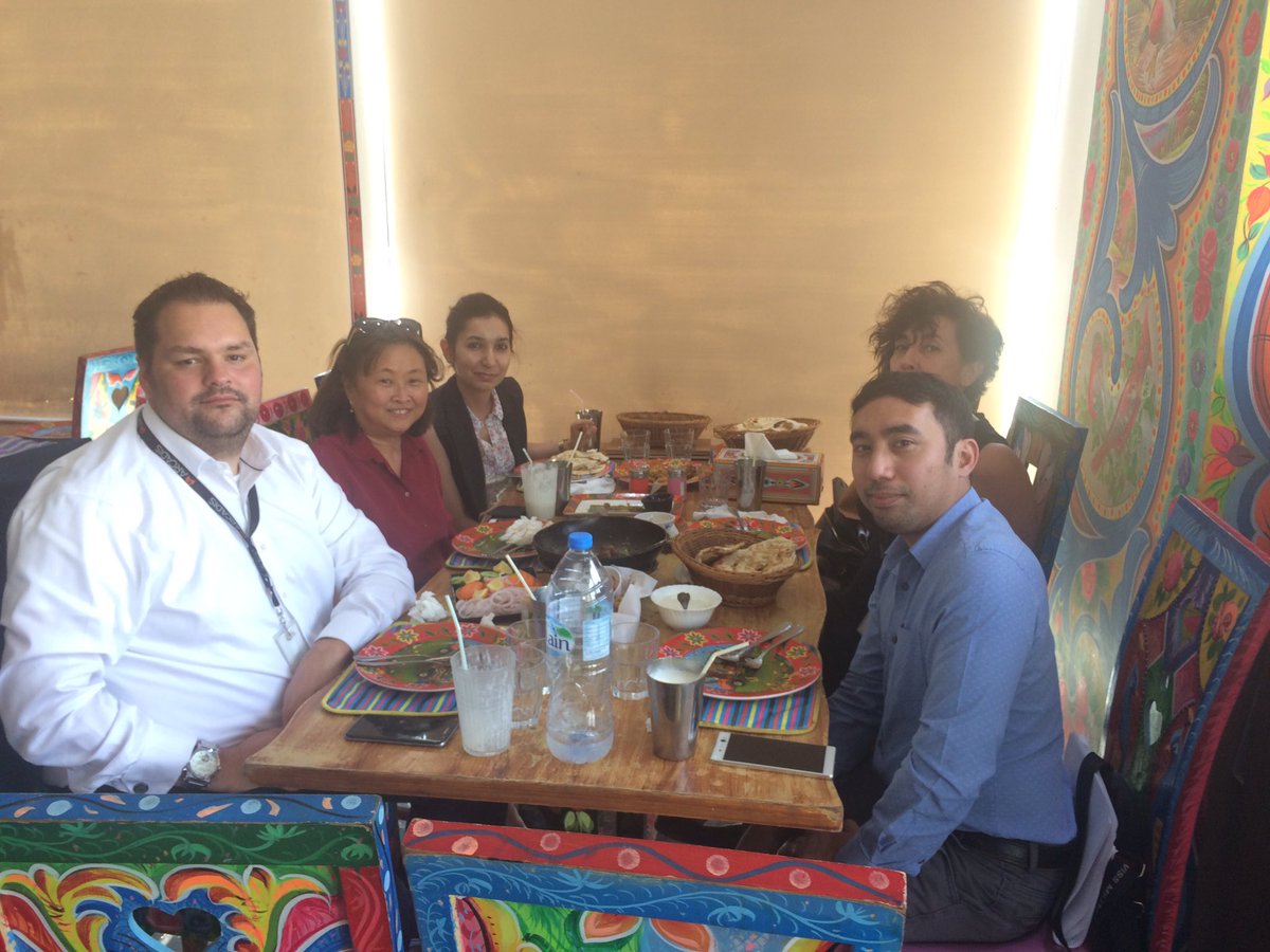 RabiaDany's tweet photo. The SFMC MEP Team cracking on a total Pakistani lunch at Truck ADDA!! https://t.co/e38Guv3rJe