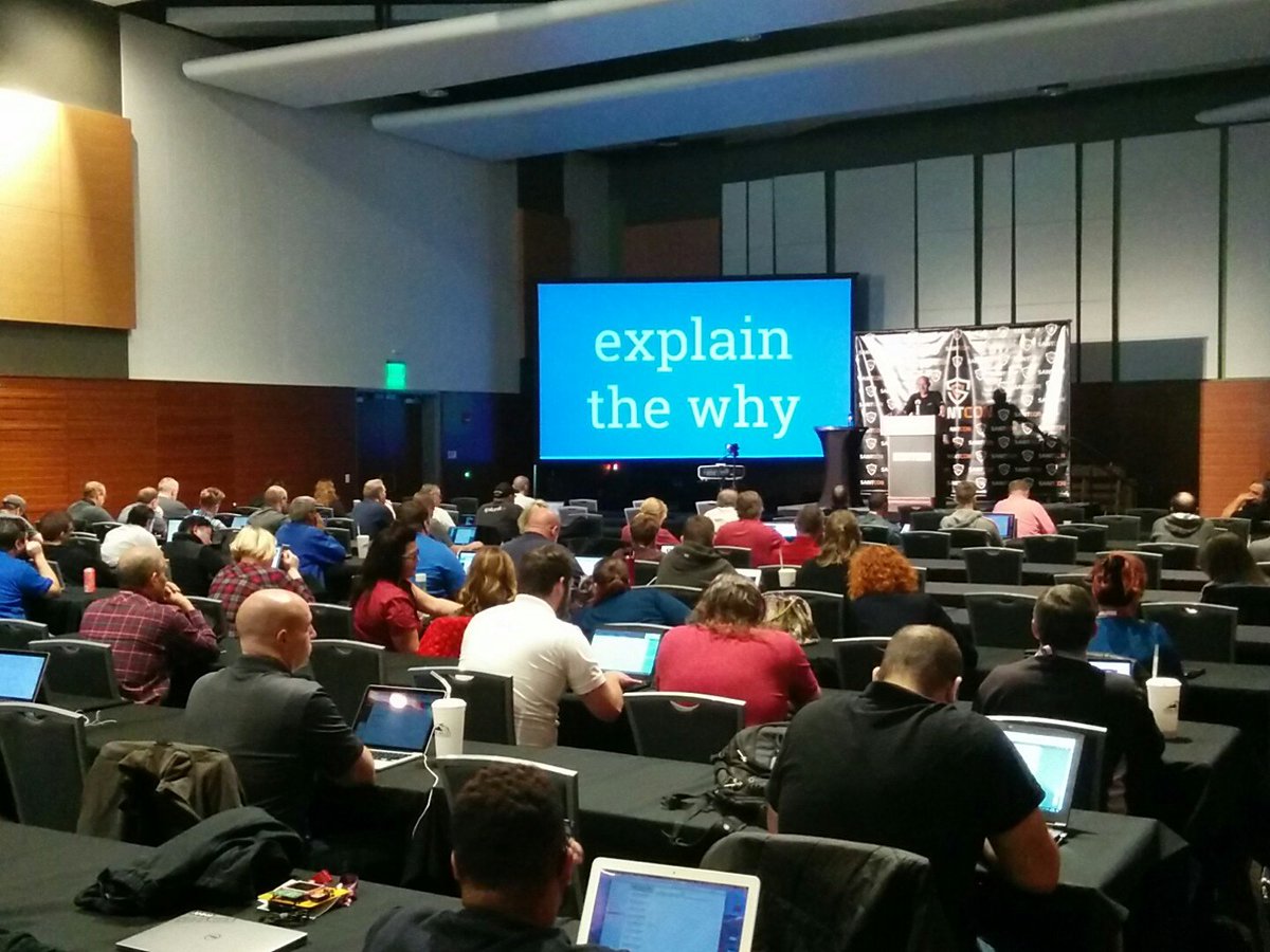 SAINTCON's tweet photo. The one and only James Pope @BlesstheInfoSec  speaking about Effective Security Training in Track 1 https://t.co/dOW2LhAxrF