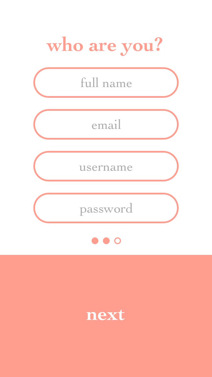 ced_UIchallenge's tweet image. sign up page focusing on pace and whitespace #dailyui #day001
