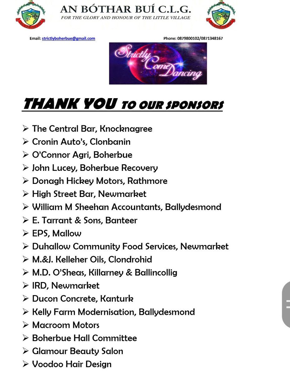 StrictlyBoher's tweet photo. Thanks to all our sponsors https://t.co/7gz7aFLpbO