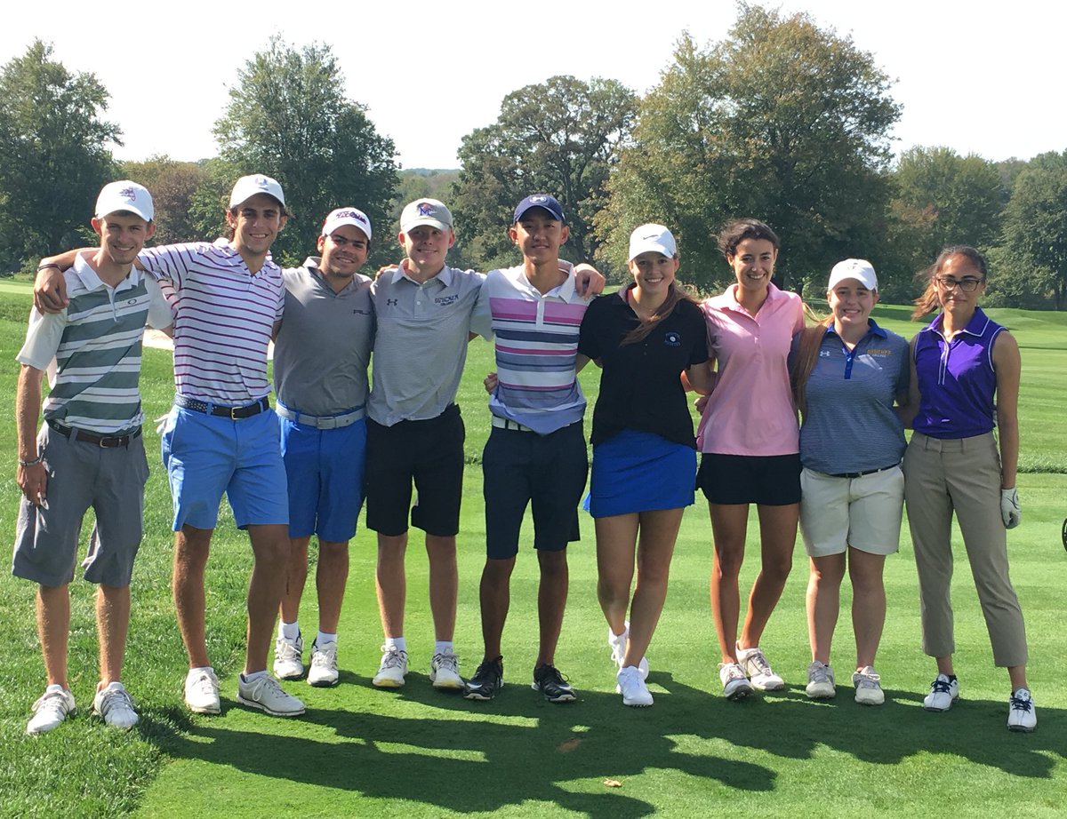 Goucher_Golf's tweet photo. Wade Howard, Logan Smith, Roberto Mikse, Joe Burns, Steph Lee, Emmie Starchvick, Lauren O'Leary, Christina Pevey, Kianna Haskin https://t.co/Ix1fd74eAK