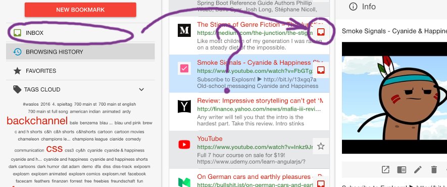 GrabDuck's tweet photo. What is Inbox at #grabduck good for? Perhaps for showing funny indicators on your bookmarks? Hmm not really... https://t.co/Dd76XEPFiD