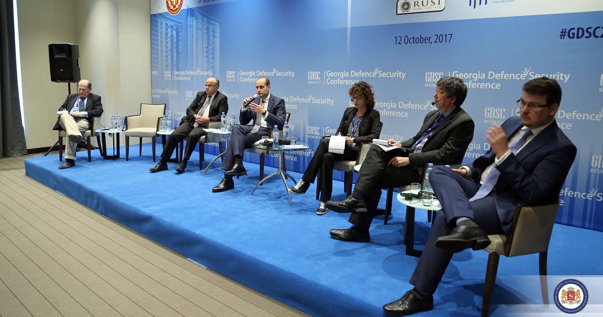 JanelidzeMkh's tweet photo. In the interconnected world unconventional threats are rising which can't be defeated without joint effort #Batumi #GDSC2017 https://t.co/YopxD3jAPt