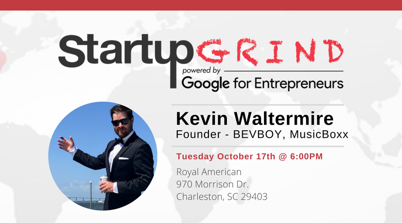 What do organic farms, koozies, music, and tech have in common? The one &amp; only Kevin Waltermire!  Next week, RSVP: startupgrind.com/events/details…