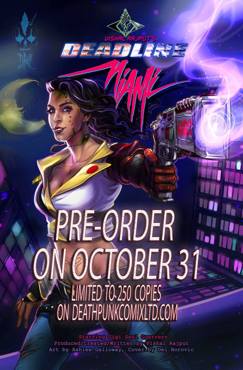 HorrorGuerrero's tweet photo. AMIGOS!!! The comic I star is in available for pre order soon!!! 80s Zmobie action, GORE, and babes!! VAMOS!!
more info here: https://t.co/98OxrDbdrV
or visit on Facebook DEADLINE MIAMI
#graphicnovel #DeadlineMiami #horror #LaMuÑecaDelTerror https://t.co/m6p2RieBZa