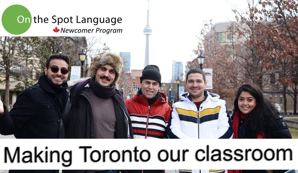 osl_toronto's tweet photo. Thank you @WelcomeHomeTO and @chelkhaoui for giving #onthespotlanguage a chance to present our Newcomer Program at #JusoorTO2017 @JusoorSY https://t.co/qbo8rbKosk