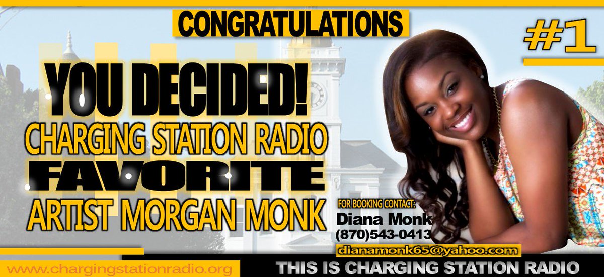 BoltRadio1's tweet photo. @morganmonk16 @teamgoladyt @reggiecampbell7 @iamkerrigordon @CrystalCrosslov @EverettDrake @LiveLifeLove_27 @Twitter and @PollMakersCo  YOU DECIDED!!! Charging Station Radio Top Favorites We say Congratulations to @morganmonk16  for becoming our #1 https://t.co/fWG8NTrHsL