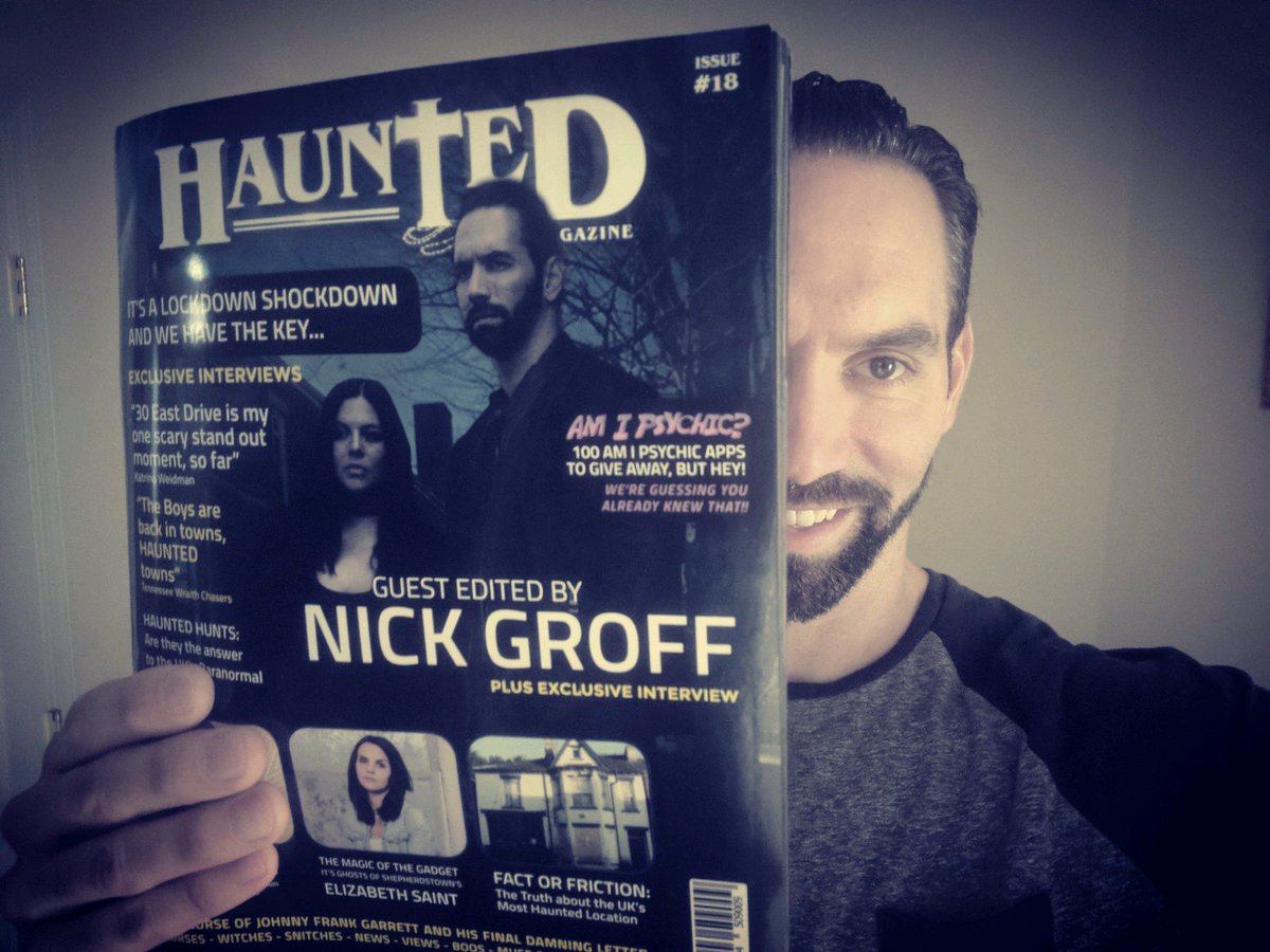NickGroff_'s tweet image. Thank you #hauntedmagazine received mine in the mail today. I'll be signing some at my next events.