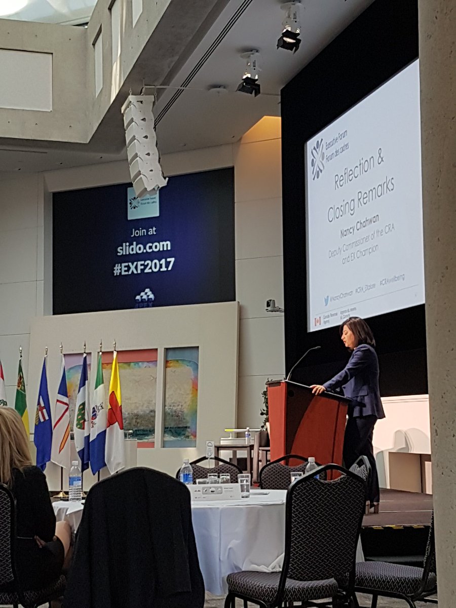 nadia_parvez's tweet photo. Takeaways: Credibility (Relevance) & Courage (Trust). Thanks @NancyChahwan for your inspiring closing remarks at the #EXF2017 #CRA_EXplore https://t.co/iZyjZ1GBJf