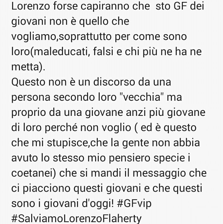 Goddess1998_'s tweet photo. Pensateci bene prima di votare vi prego! 
#GFvip #SalviamoLorenzo https://t.co/QKa5jZIPXi