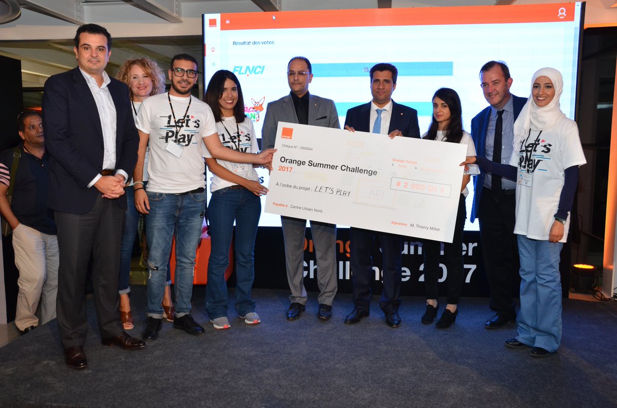 OrangeTN_Plus's tweet photo. Bonne continuation pour la suite 😉 #OSC2017 #APIOrange #Startups https://t.co/AdNymVnGOO
