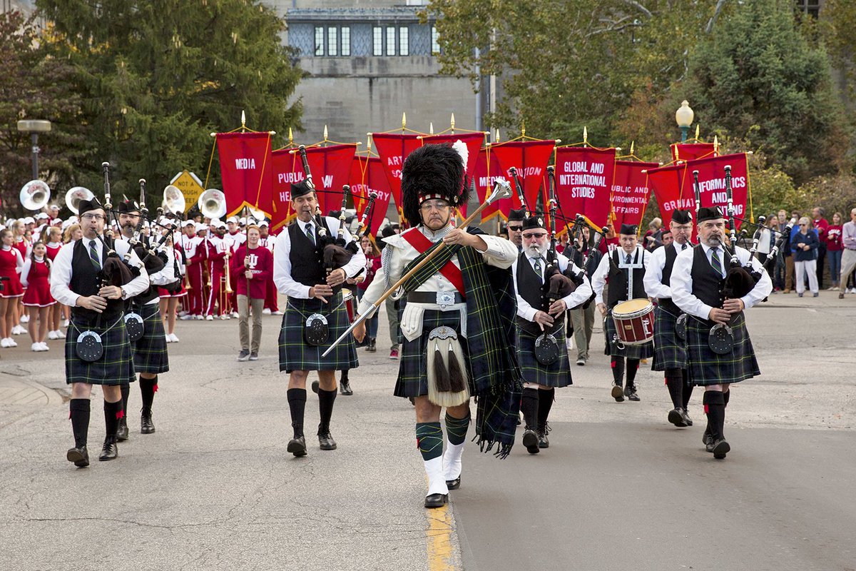 IUBloomington's tweet photo. The sounds of calliope, bagpipes, &amp; marching bands. It's #IUHomecoming time! Parade tomorrow at 6pm on Woodlawn Ave. https://t.co/dQYKZuVeht https://t.co/tbDpAin4iR
