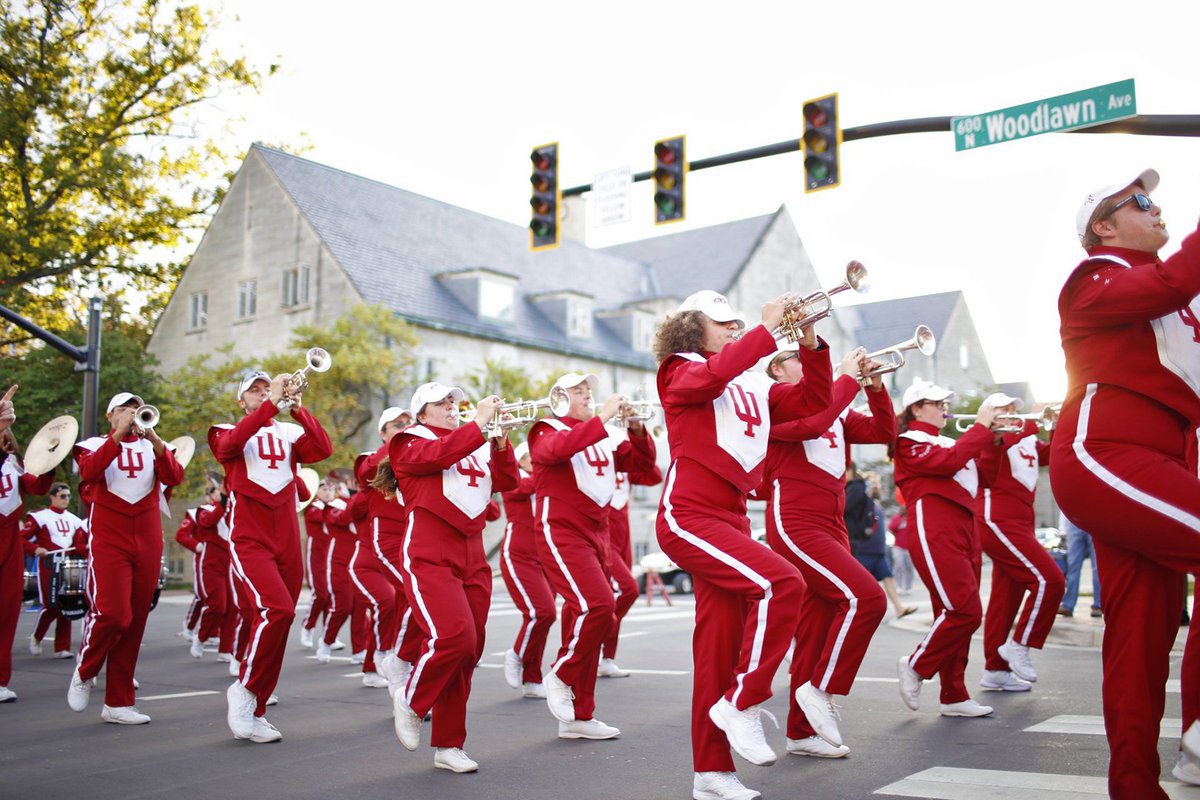 IUBloomington's tweet photo. The sounds of calliope, bagpipes, &amp; marching bands. It's #IUHomecoming time! Parade tomorrow at 6pm on Woodlawn Ave. https://t.co/dQYKZuVeht https://t.co/tbDpAin4iR