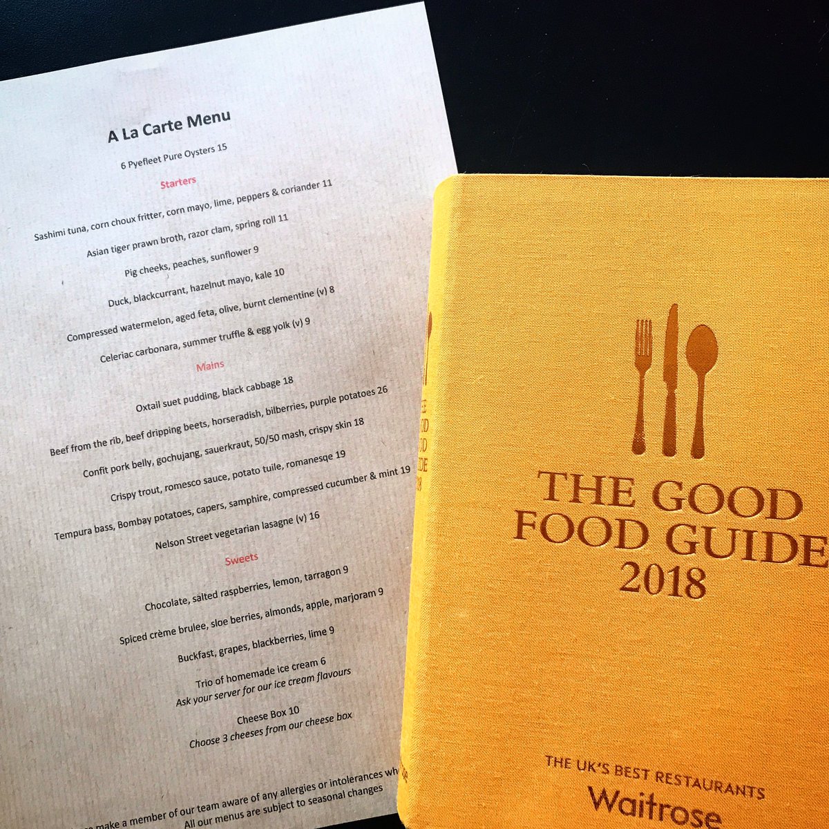 Well done Nelson Street team for a great appearance in the GOOD FOOD GUIDE again!! Very proud. 😁 #goodfoodguide