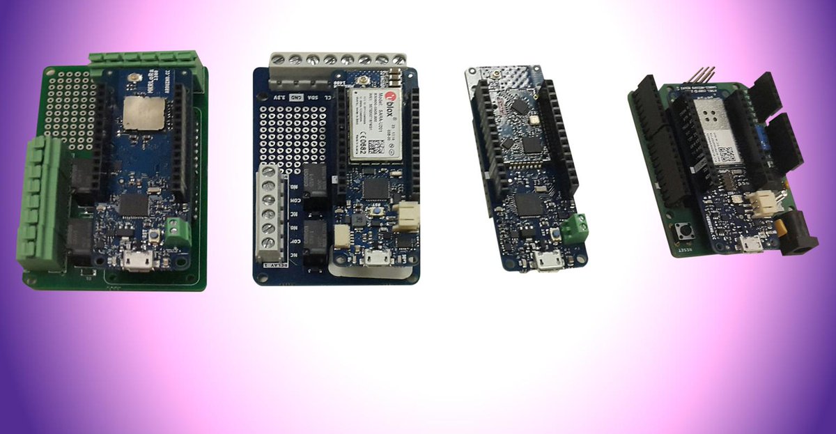 arduino's tweet image. “With these four boards, we are covering most of the use cases." bit.ly/2xBylz2