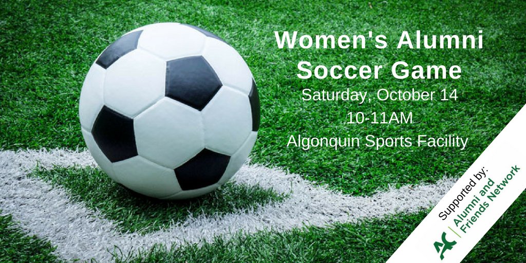 AlumniAlgonquin's tweet photo. Come relive the magic! Womenโs @ALGThunder alumni soccer game set for Saturday, October 14 at 10am. #outofretirement #oneteam #foreverAC https://t.co/0LRznLJ4Ia