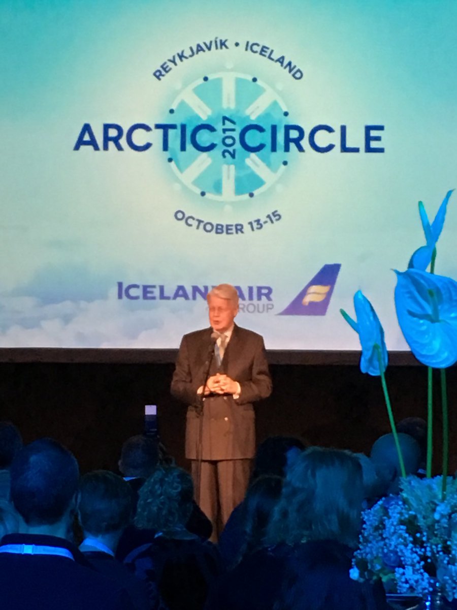 Ólafur Ragnar Grímsson welcomes more than 2000 delegates to #arcticcircle2017 #Reykjavik #Iceland. #EU