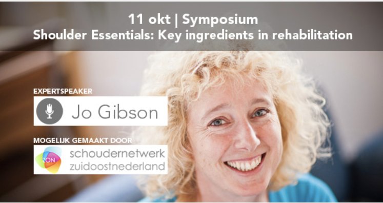 Symposium 'Shoulder Essentials: Key ingredients in rehab' druk bezocht. Many thanks to <a href="/ShoulderGeek1/">Jo Gibson</a> <a href="/kliniekviasana/">Kliniek ViaSana</a> &amp; werkgroep scholing!