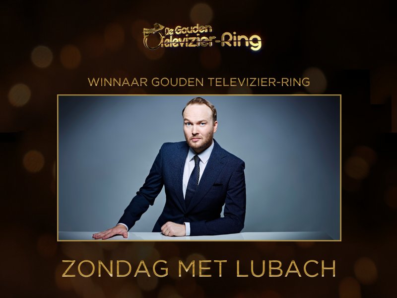 AVROTROS's tweet photo. 👏 En de winnaar van de Gouden Televizier-Ring 2017 #televizierring  is @zondagmetlubach. Van harte gefeliciteerd, wij hebben genoten! https://t.co/6mypjF3Gew