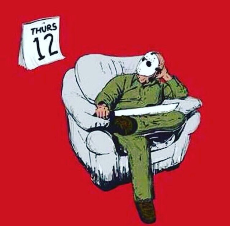 ifyouseekjesse's tweet photo. He’s coming... 🔪 #FridayThe13th #ChChChCh #ChaChaChaCha https://t.co/V0llOwlqkA