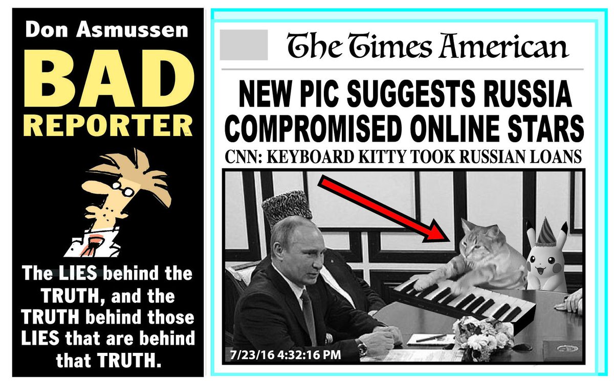 don_asmussen's tweet photo. RUSSIA COMPROMISES INTERNET at https://t.co/KuQg6fsktp
#RussianHacking
#TrumpCollusion
#TrumpRussia 
#KeyboardKitty https://t.co/aH4gcfRIr3