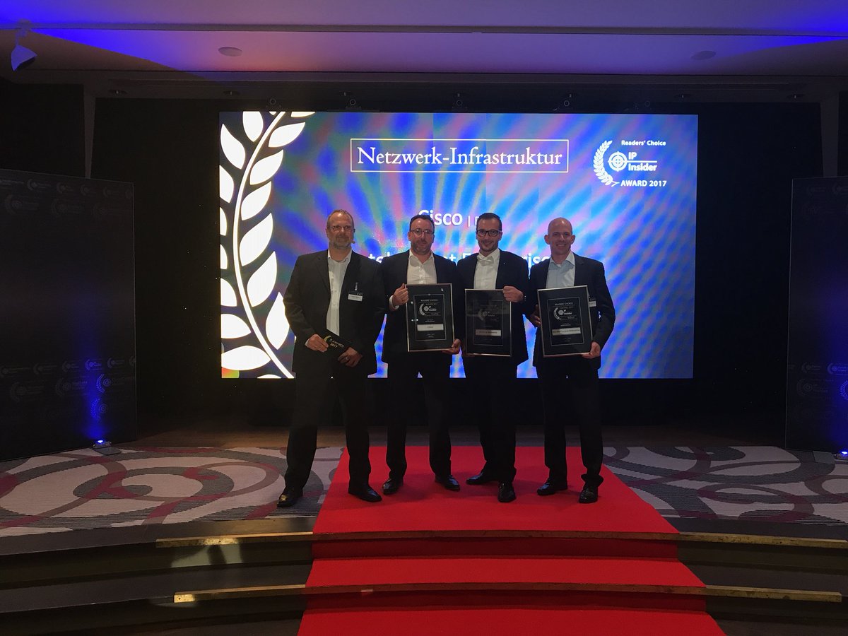 Die besten #Netzwerkinfrastruktur-Anbieter des Jahres heißen <a href="/Cisco_Germany/">Cisco Germany</a>, <a href="/ALUE_DACH/">ALE DACH Region</a> und <a href="/ExtremeNetworks/">Extreme Networks</a> #ITAWARDS
