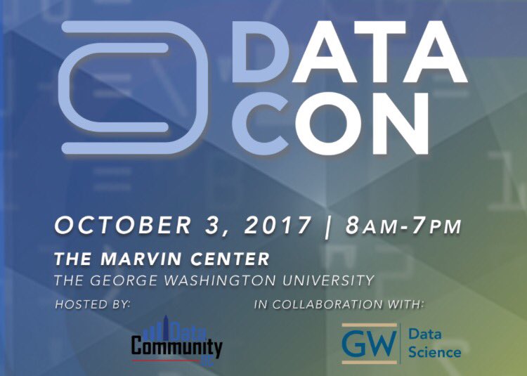 DataCommunityDC's tweet photo. RT @DataCommunityDC: RT @DataCommunityDC: RT @DataCommunityDC: RT @CraigParisot: You can still sign up for #DCDATA… https://t.co/xXwyJ0BKzG