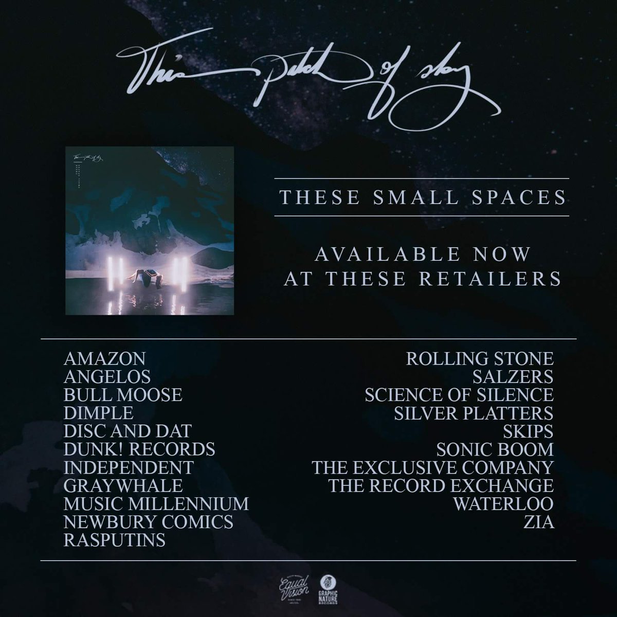 thispatchofsky's tweet image. Support your local record store! Here's a list currently carrying 'These Small Spaces':
