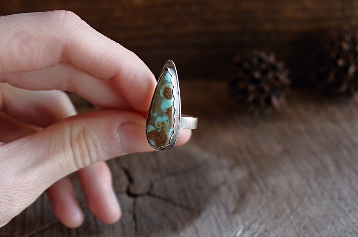 bonnie_sedan's tweet photo. Still a few lovelies in the #SHOP from this week's update, including this Size 5.25 Compass #Turquoise teardrop. 💕https://t.co/GO3zrErHOf https://t.co/omgkbCISaK