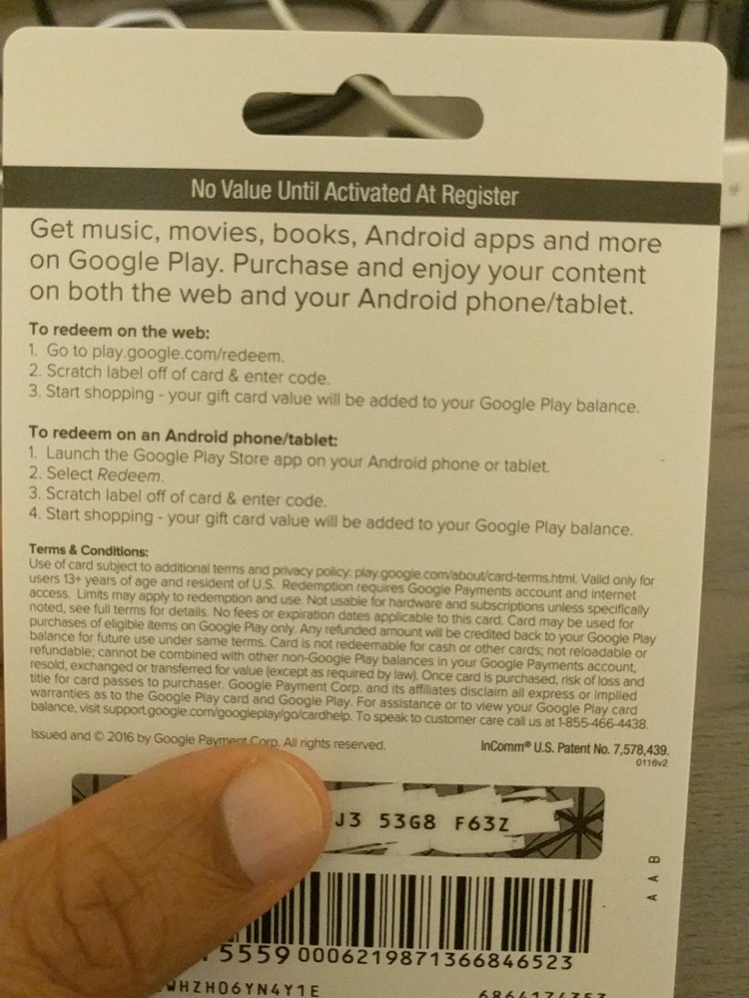 3 Googleplay Can U Add Qrcode So That I Don T Have To Enter Char Code To Redeem Gift Cards It S Painful Make It Frictionless T Co Uzxg4ny2jw