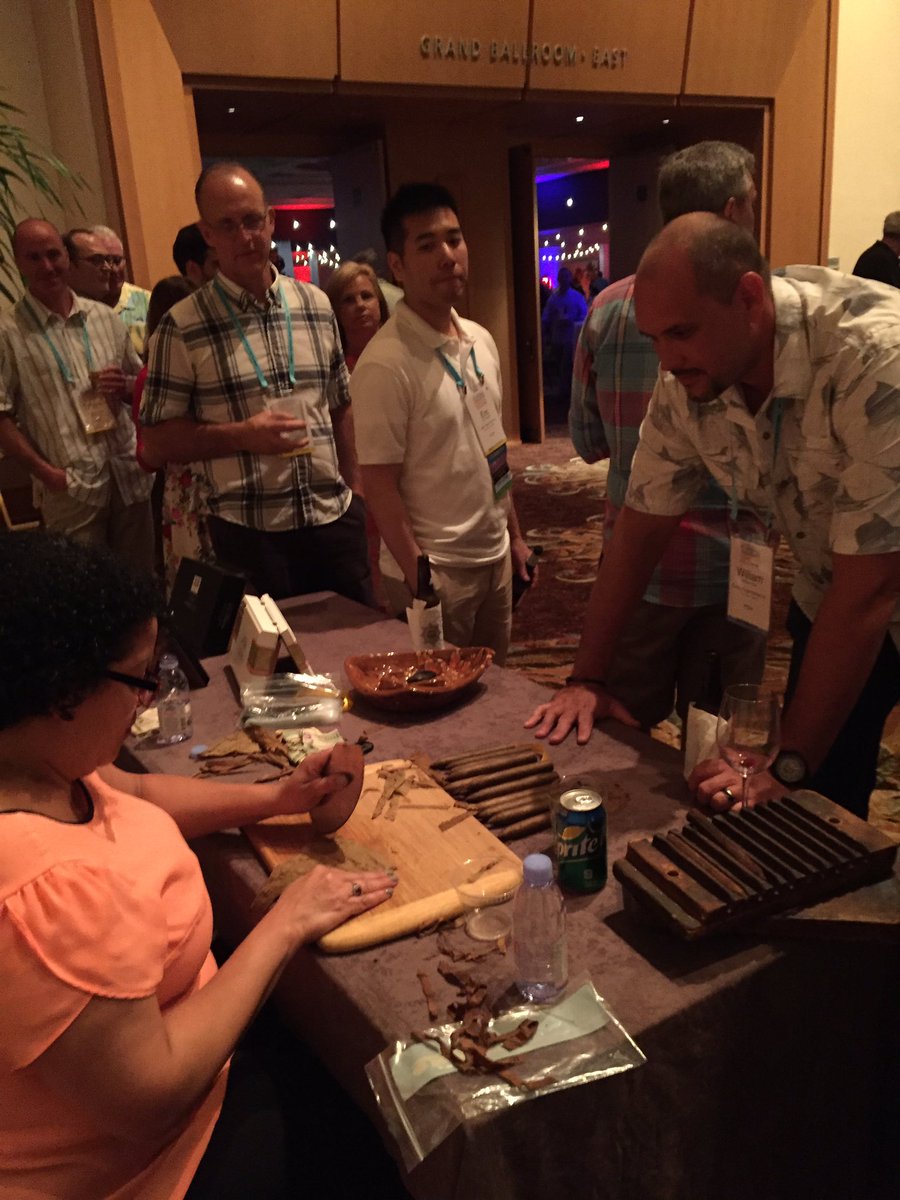 PTDAorg's tweet photo. The craft of hand-rolled cigars: Cuban style #NIBAPTDA https://t.co/JNTrphYHBP