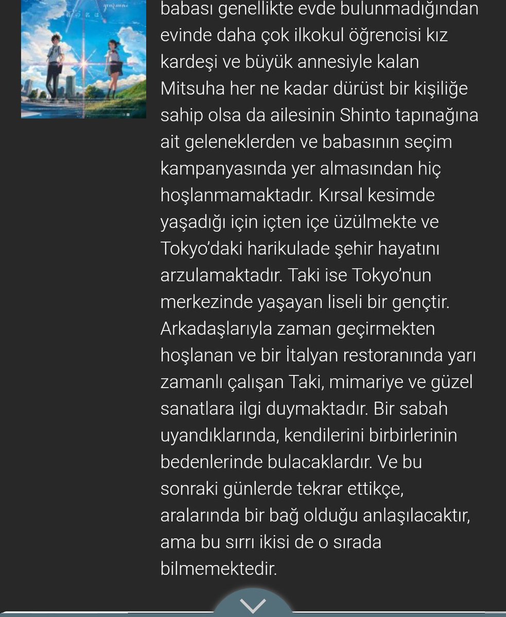 Muge 一年遅れで先月トルコにもやってきた 君の名は Senin Adin 遂に私も鑑賞 日本語音声で見たため心は日本へ里帰りw終了後現実トルコに戻るまで時間がかかる アニメ と言うのか とは思えない美しい画像に吸い込まれるように見入ってしまいました