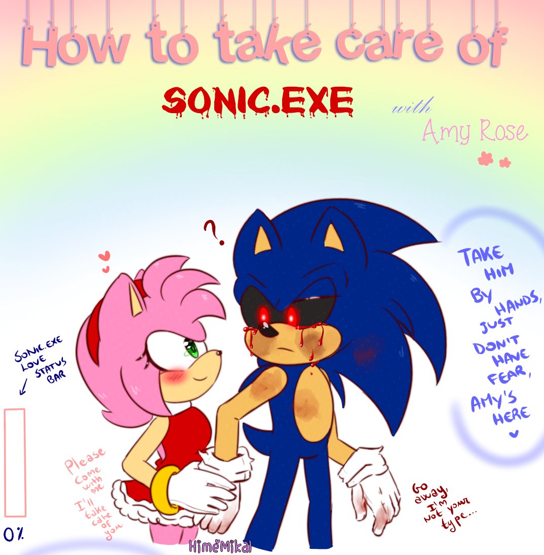 AMY.EXE and SONIC.EXE are in LOVE? or NOT? 