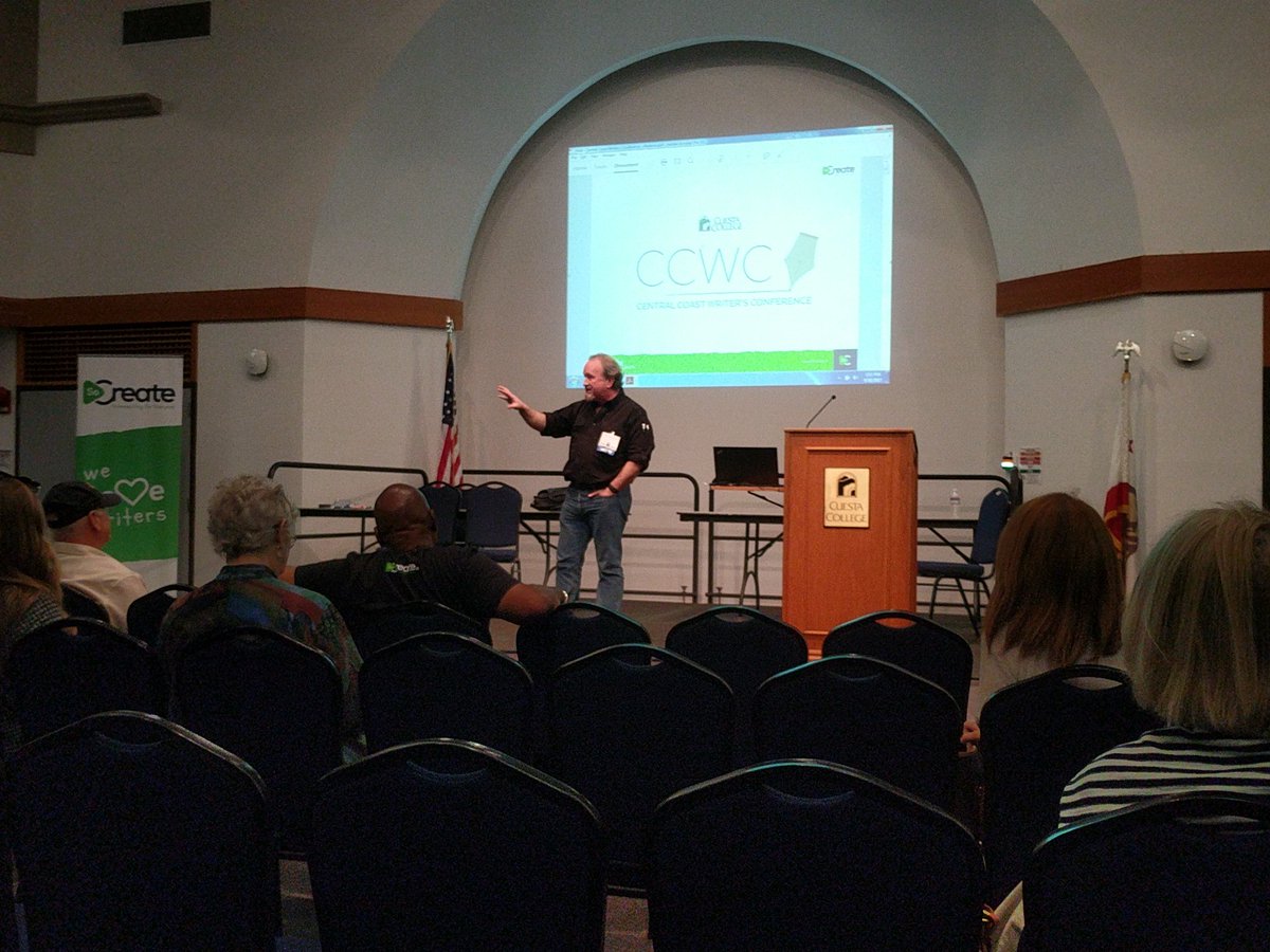 JustinCouto's tweet photo. Learning about writing Characters at the Central Coast Writers' Conference #ccwc2017 @SoCreate #screenwriting https://t.co/OpGTPMNL7d