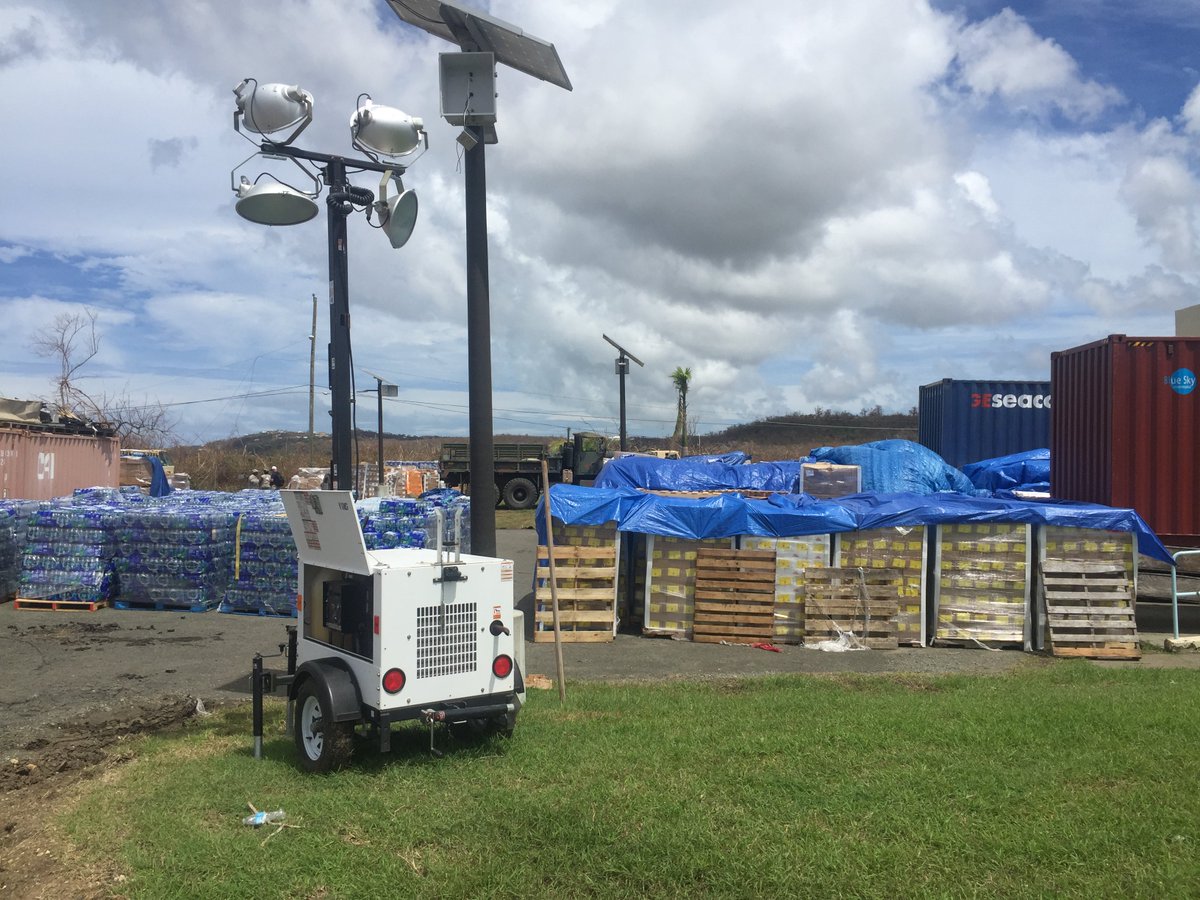 GreatBasinTeam5's tweet photo. Supplies are being inventoried and distributed from the VI National Guard and St. Croix Airport to eight PODs on the island. #HurricaneMaria https://t.co/swhwF5qCou