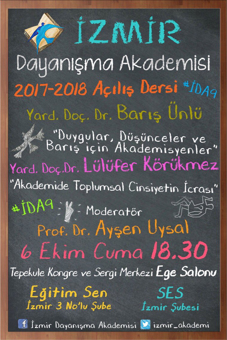 KongreKaraburun's tweet photo. İzmir Dayanışma Akademisi'nin FB hesabını da takip edin 😊
RT ltf...
#iDA9 @izmir_akademi @BarisAkademik @KOU_Dayanisma https://t.co/WCyjPJkbXZ