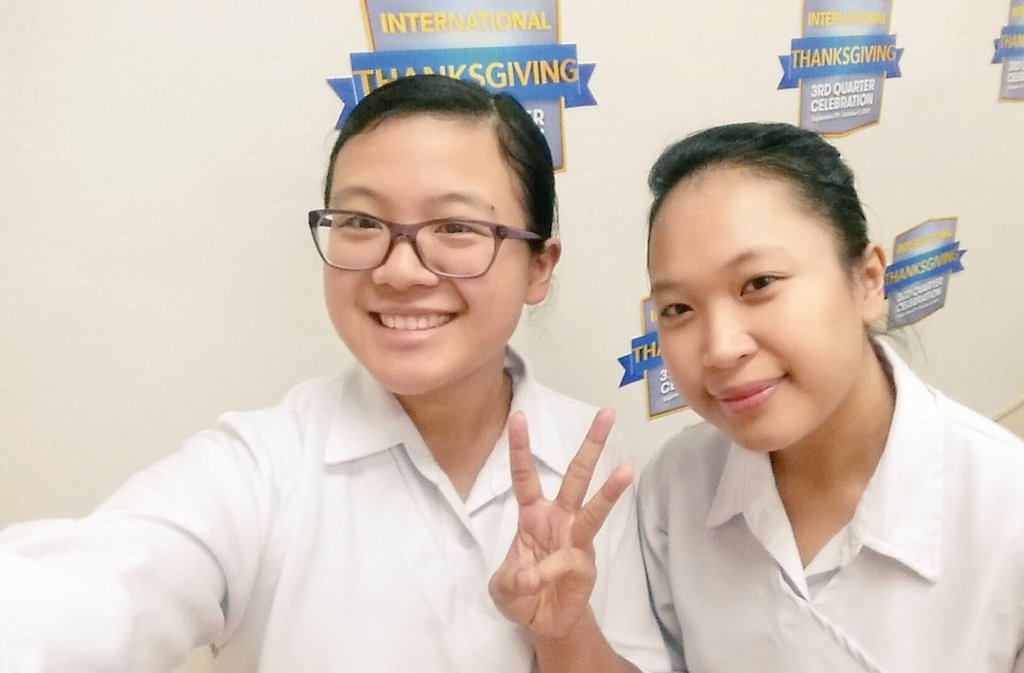 auralynjoy's tweet photo. Sisters in faith and in flesh; Happy to be in this #JourneyTo1000YearsCOG with you @biancakes_ Happy 3rd day to all brethren! @mcgidotorg https://t.co/ZNYDrNE6q1