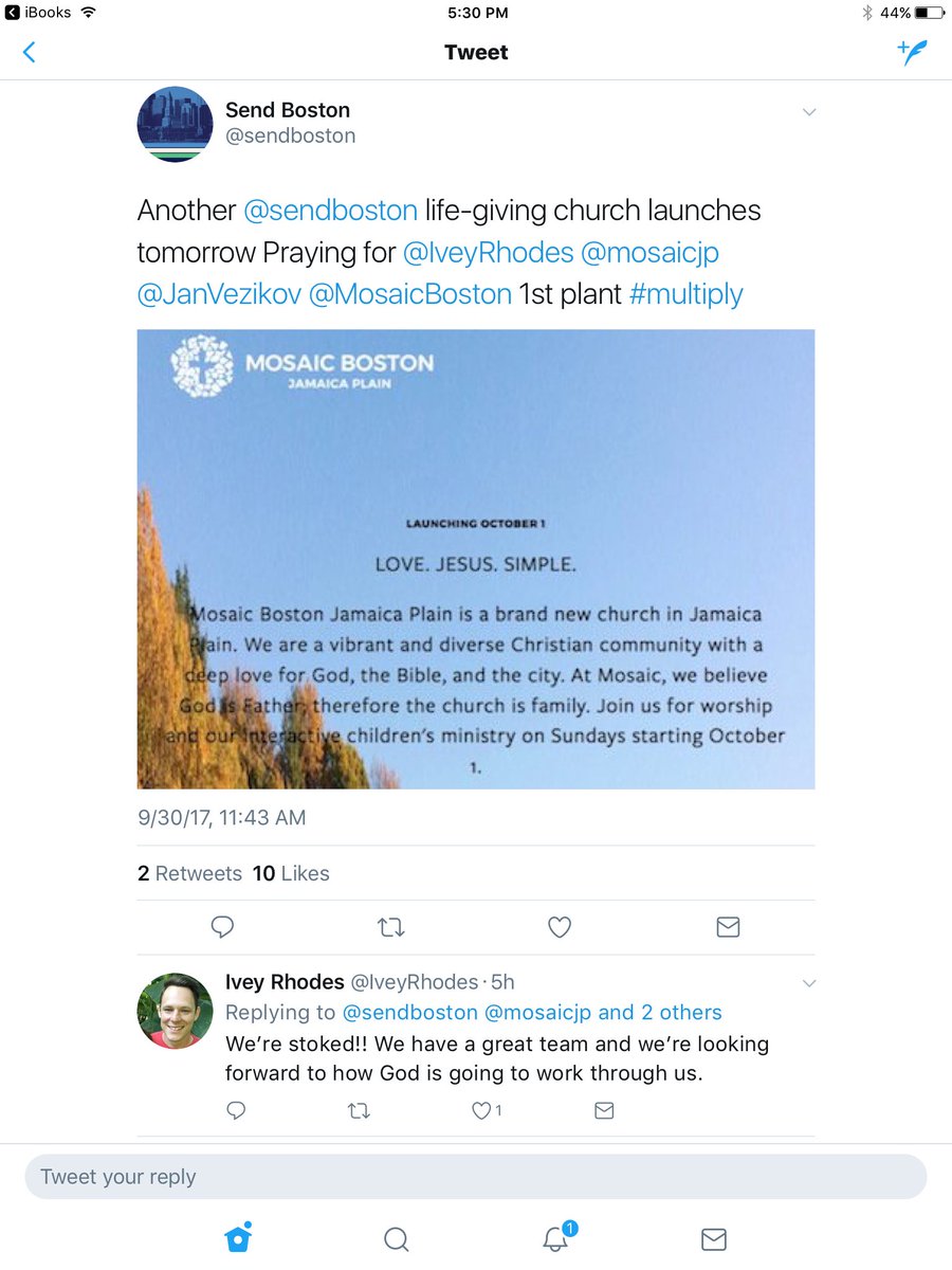 DifferenceChch's tweet photo. Huge day tomorrow. Our Boston church launches. Prayers needed. 
Know someone in Boston? Send em over. God at work. Satan loses!
#SendBoston https://t.co/pNxTlsx8eh