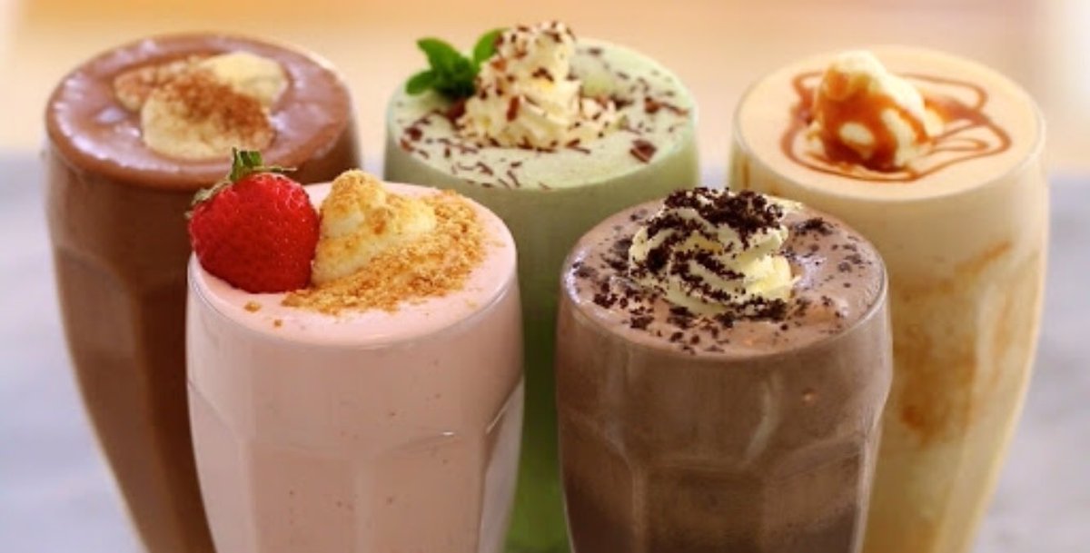 HowNowDownCow's tweet photo. I thought a quiz to finish up my #MilkTrivia month: what's your favourite milk shake flavour (I'm partial to matcha!) https://t.co/VED7n6qVSC
