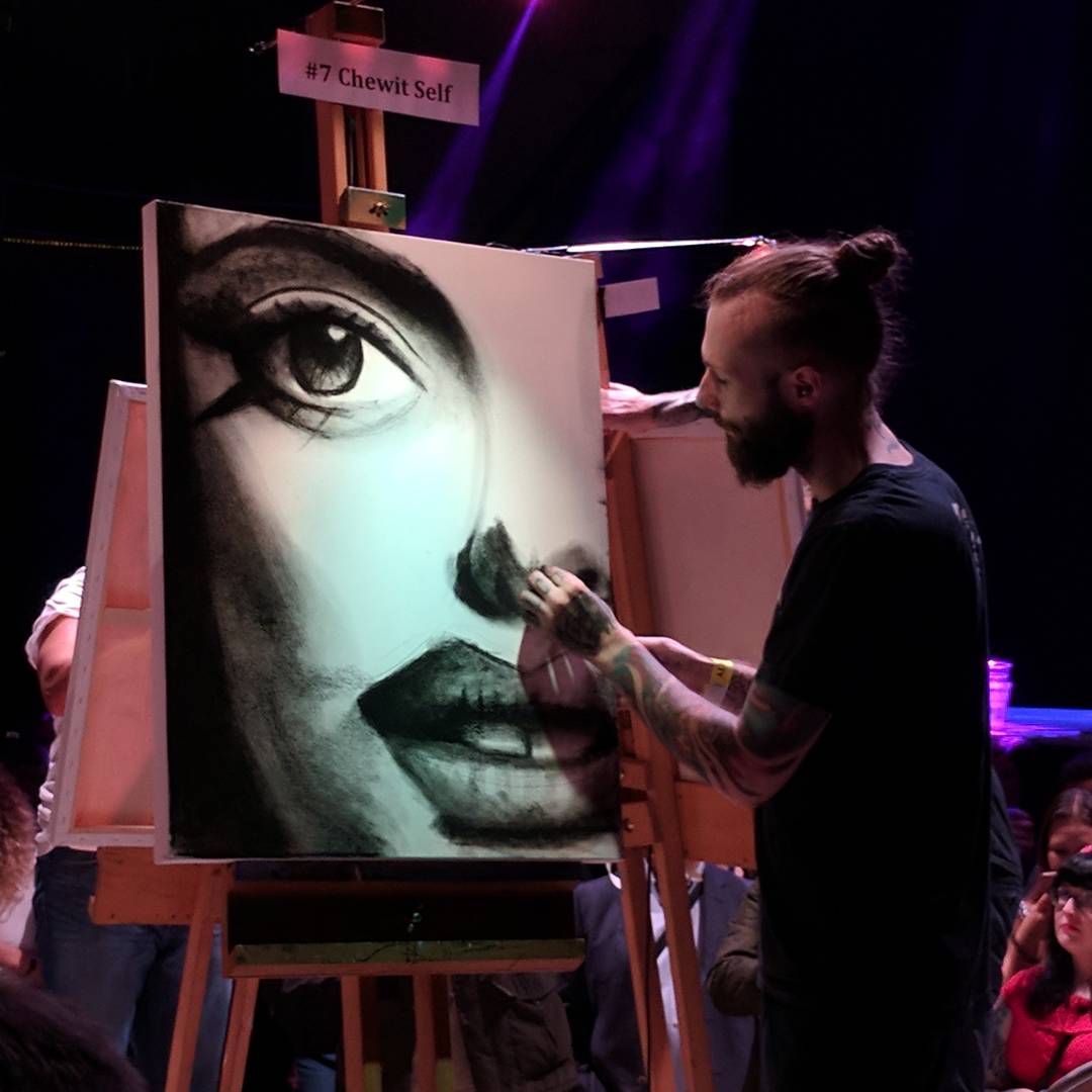 ArtBattleMCR's tweet photo. The winners of Round 2 are .......

MICHAEL BROWNE &amp; CHEWIT SELF!

We're now just minutes away from the final result of #artbattlemcr https://t.co/et5wD0XrSQ