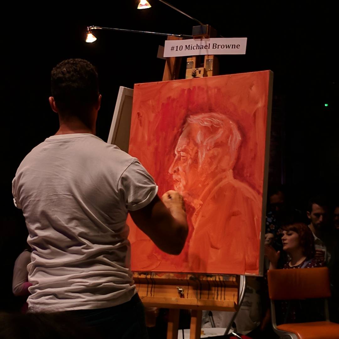 ArtBattleMCR's tweet photo. The winners of Round 2 are .......

MICHAEL BROWNE &amp; CHEWIT SELF!

We're now just minutes away from the final result of #artbattlemcr https://t.co/et5wD0XrSQ