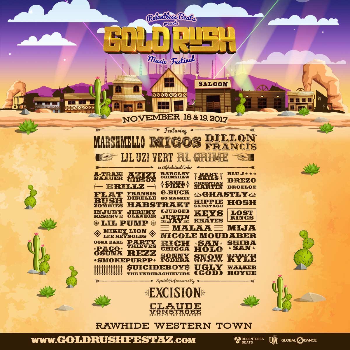 EdmGcu's tweet photo. The Gold Rush lineup is insanity! Use Promo Code: GR13 for an amazing discount on weekend and single day tickets! 
https://t.co/2nAiMOsvMM https://t.co/wMVo9t7zbH