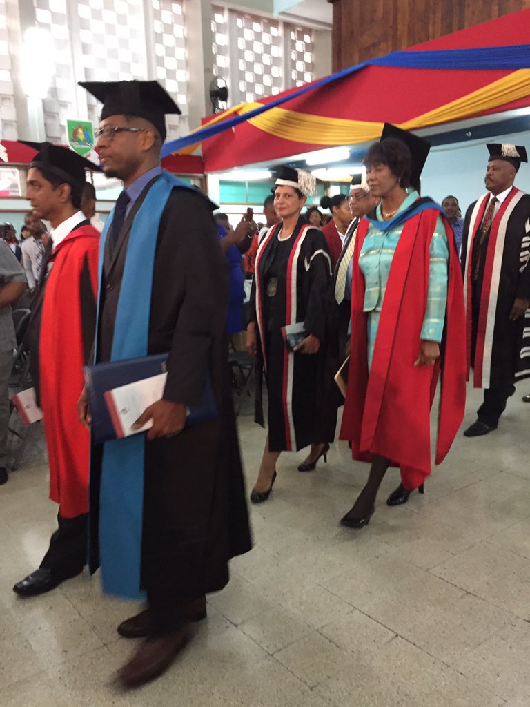 uwimuseum's tweet photo. #Uwi #SpecialConvocation for special hon degree to @PeoplesNationalParty @jamaica 1st woman PM "sister & citizen" Portia Simpson @UWImona https://t.co/iBh9rr7HrC