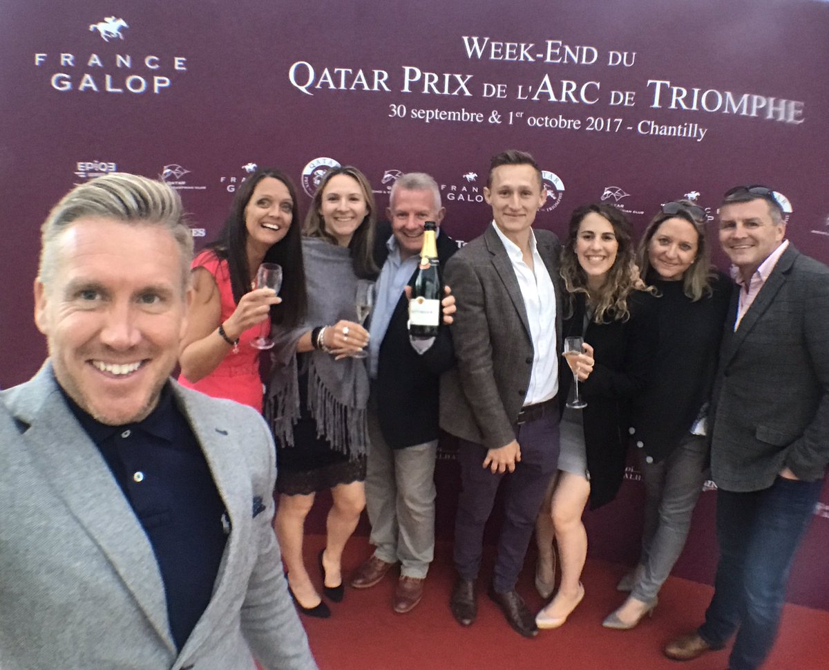 lloydyefc10's tweet photo. Another great day with the gang in Paris #TheArcWeekend #FingerInEar #Racing https://t.co/TusVyGVegv