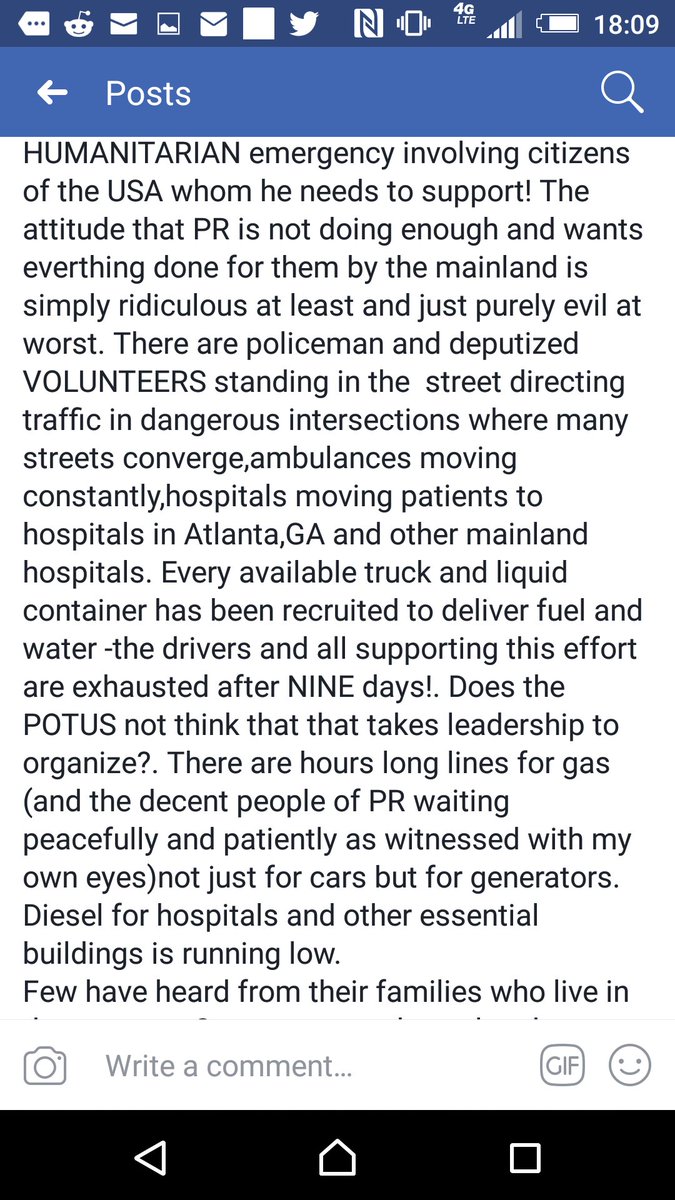 USSLakota's tweet image. This from a witness on the ground in PR. They are fellow Americans. Our president is the ONLY weak link in their leadership chain. #SavePR